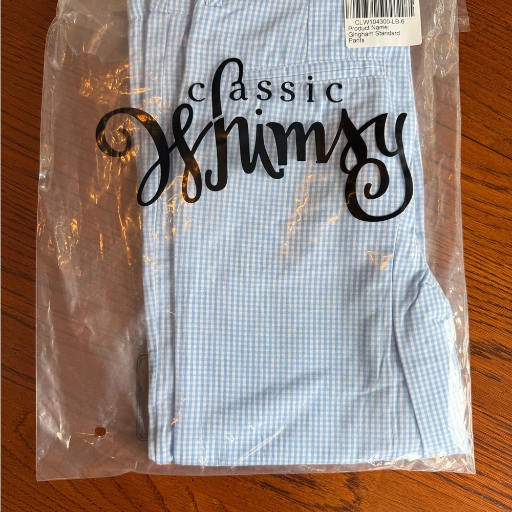 Blue Gingham Pants